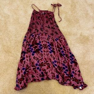 Free People Purple Floral dress/coverup